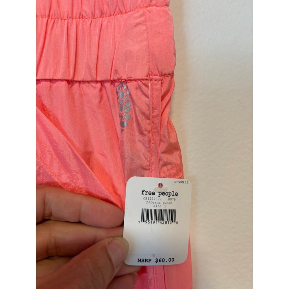 NWT FP Movement Way Home Joggers Neon Papyana Punch Pink High Rise Pants Small - Picture 5 of 7